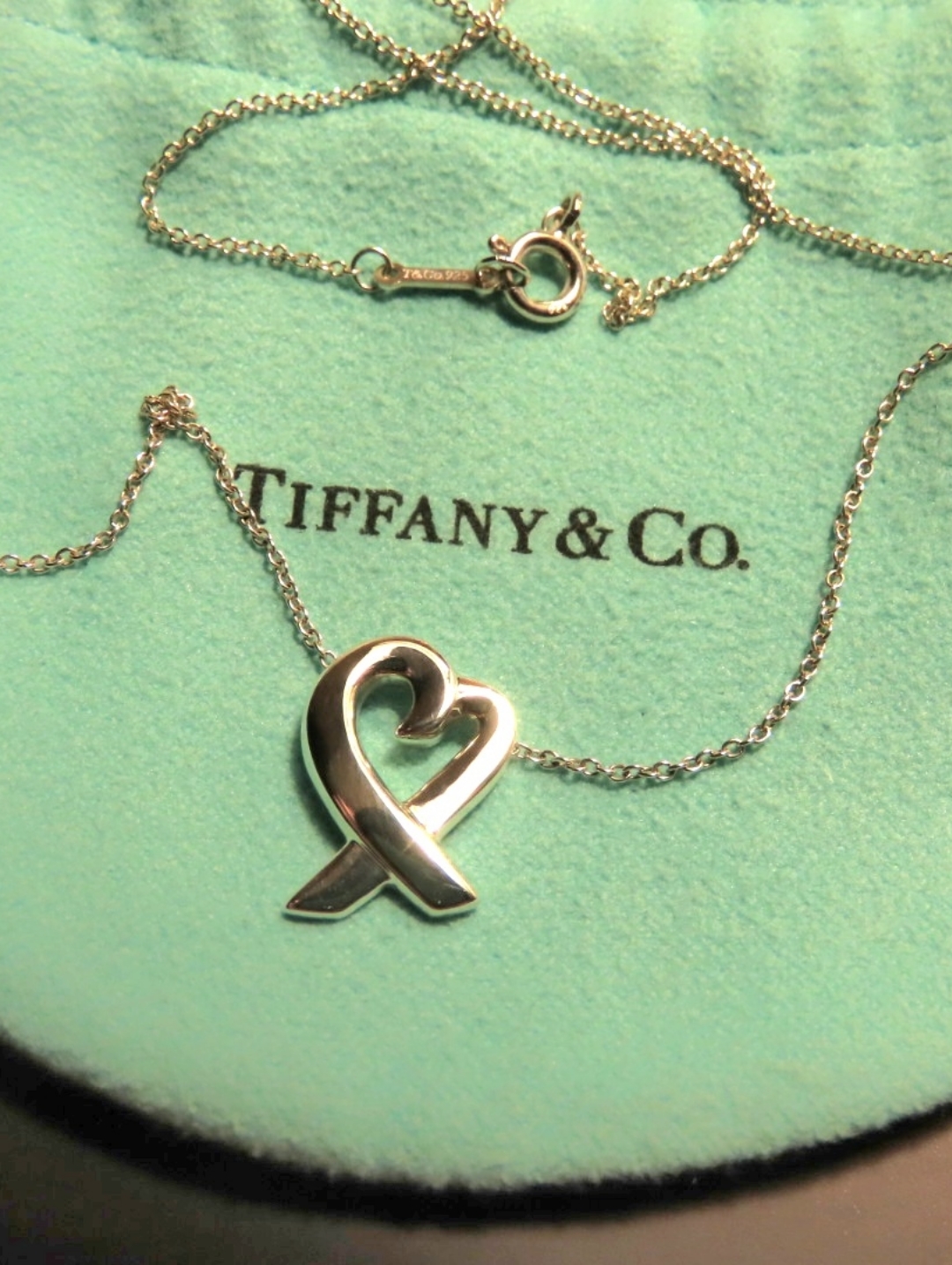 **Like New** Tiffany & Co. Paloma Picasso Loving Heart Sterling Silver Necklace